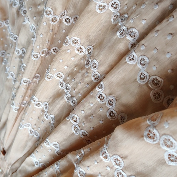 Charming Peach and Mint Vintage Dresses size M based on measurements - Picture 4 of 14